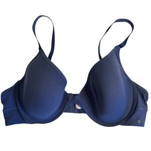 Lucky Brand Women's Bra 42C Navy Blue‎ Underwire Padded T-Shirt Adjustable